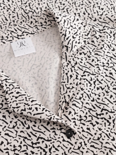 Piżama damska rozpinana About Style Long Momenti Per Me beige