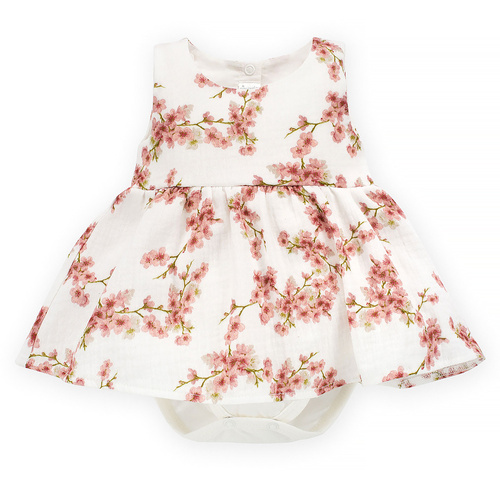 Sukienko-body Summer Mood Pinokio - ecru kwiaty