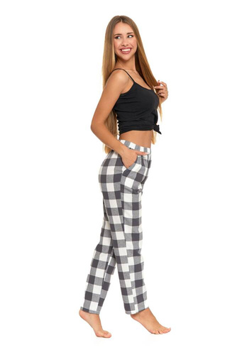 Spodnie piżamowe damskie PDS3000-001 Moraj - czarny