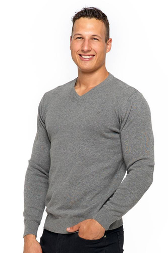 Sweter męski OMS4500-002 Moraj - szary