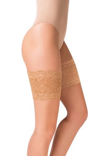 Opaska na uda koronkowa 509 Gabriella beige/odc.beżowego