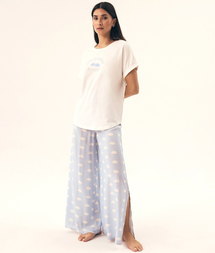 Piżama Damska 42730 Nubes Henderson - kremowy