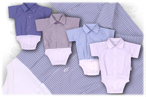 Koszulo- body krótki rękaw Terjan - szary