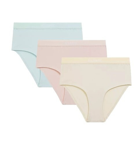 Figi damskie 3CLP-009 Maxi Sport Atlantic-beżowy-waniliowy-niebieski