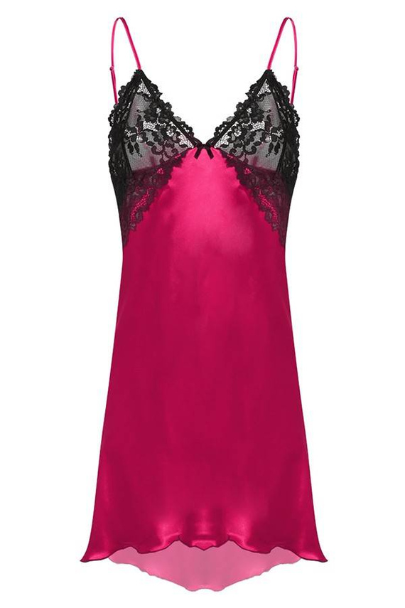 Halka satynowa Evelyn DKaren - pink