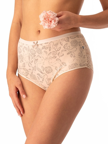 Key LPF 590 – figi damskie z bawełny, 2 sztuki w pudełku, koronkowe wykończenie z tyłu