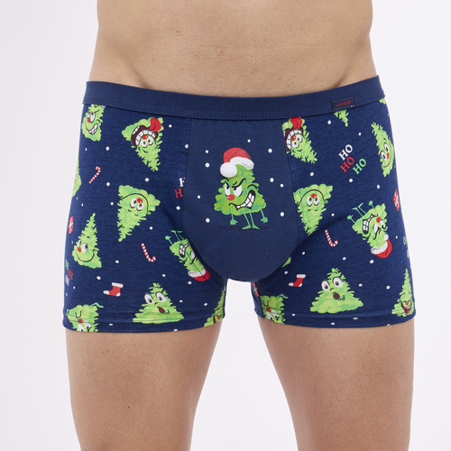 Bokserki męskie świąteczne 007/73 Angry Cornette - granatowy