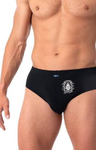 Slipy męskie MPP 254 2-pak Key - czarny-szary