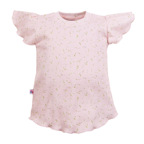 Bluzka dziewczęca z krótkim rękawem Meadow Eevi- różowa