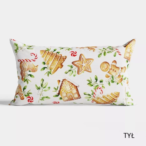 Poduszka świąteczna Pierniki Markizeta biały