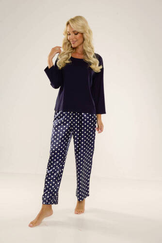 Piżama damska 731 Magnolia De Lafense - granat