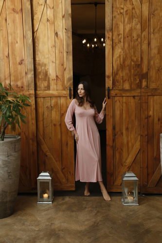 86649 Odessa koszula nocna damska Mewa różowy