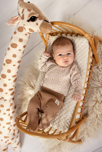 Body dzidziuś z długim rękawem "Giraffe" Makoma cętki 