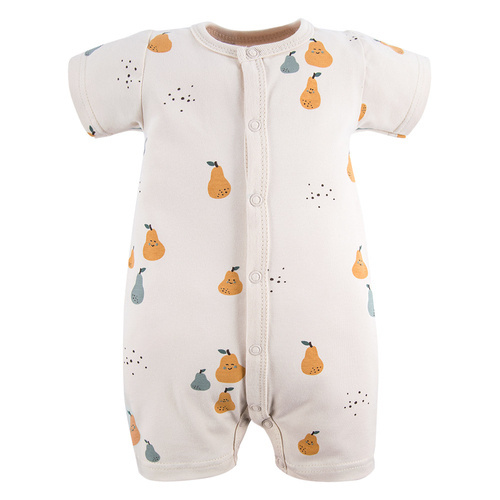 Rampers niemowlęcy Pearfect Eevi - ecru druk