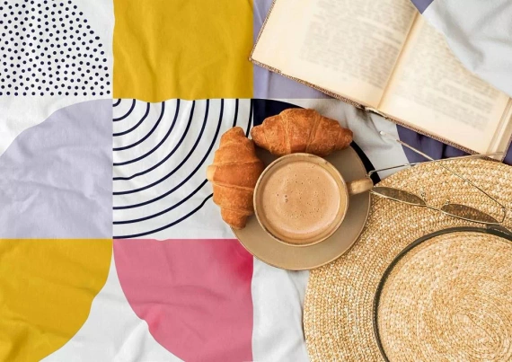 Pościel satynowa geometria Milargo Verde 008 Faro szary