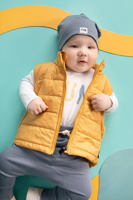 Kamizelka rozpinana Fun Time Pinokio - żółty