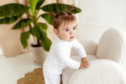 Półśpioch niemowlęcy "Natural Waffel" Makoma white  