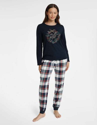 Piżama Damska 40939 Goldy   Henderson granatowy