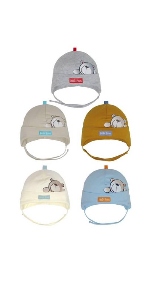 Czapka chłopięca 46-023 AJS mix-kolor