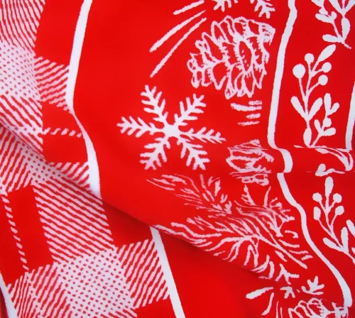 Czerwony koc świąteczny Zimowa Kraina 150x200 Glamour Greno – bawełna i akryl, elegancki prezent