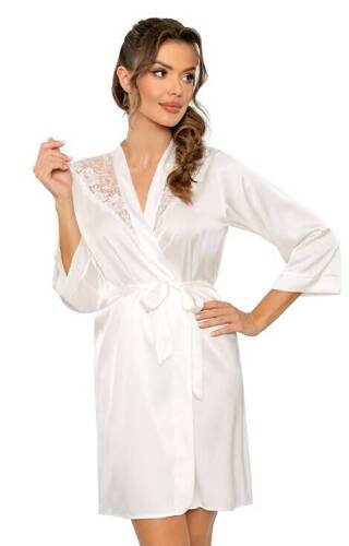 Peniuar damski Mari Donna - ecru