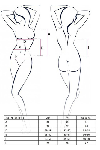 Gorset damski Jolene Corset Passion czarny