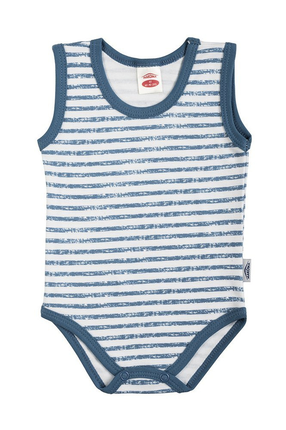 Body niemowlęce ramiączkach "BLUE SEA" Makoma niebieski