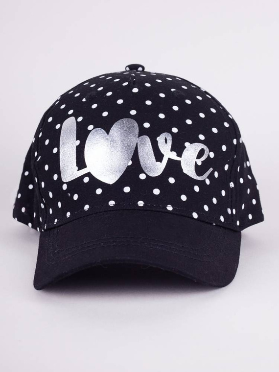 CZD-0657 Czapka damska/młodzieżowa YO! czarny