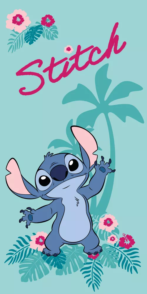 Ręcznik plażowy Lilo and Stitch miętowy bawełniany Disney „Hawaii” | Dla dzieci | Na plażę i basen