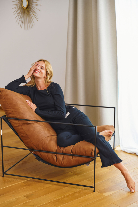 PM.7161 Piżama Damska Doctor Nap - czarny