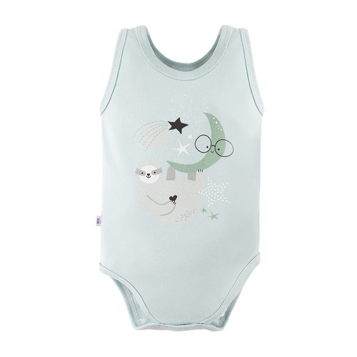 Body z nadrukiem na ramiączkach Mellow Ewa Klucze - mięta