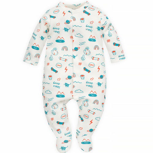 Pajac niemowlęcy Orange Flip Pinokio - ecru