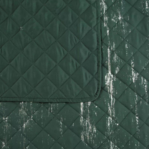 Narzuta dekoracyjna Blink 1 Design91 ciemny zielony/srebrny 