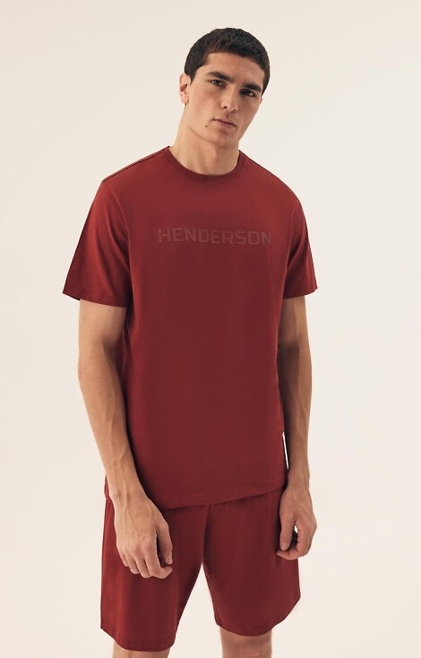 Piżama Męska 42626 Daft  Henderson - bordo 