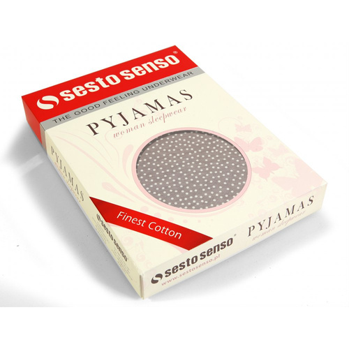 Koszula nocna Julia Long Sesto Senso kwiaty ciemna zieleń