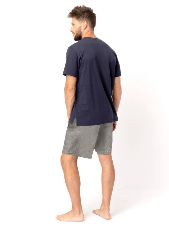 Piżama Męska MNS 606 Key - grafitowy