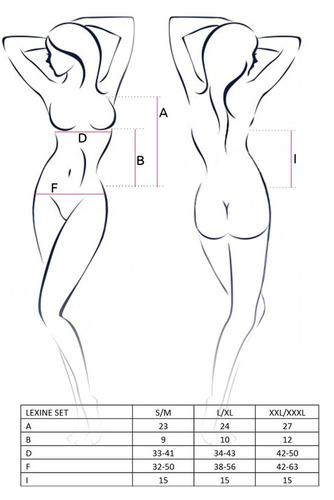 Komplet Lexine Set Passion czarny