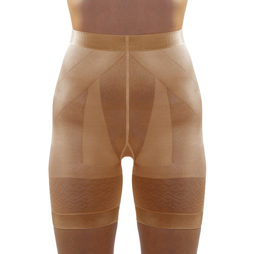 Szorty push up bezszwowe wyszczuplające Magic Body Sesto Senzo beżowy 