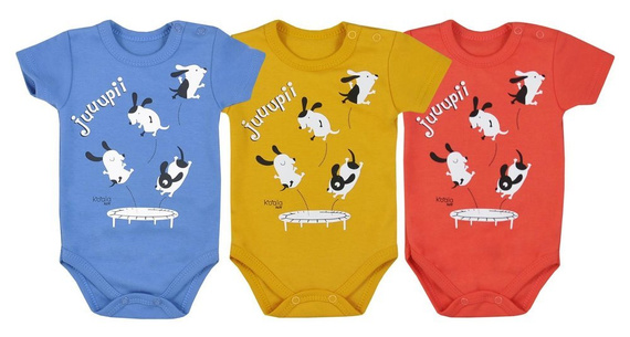 "JUPI LATO" Body niemowlęce krótki rękaw Koala- czerwony