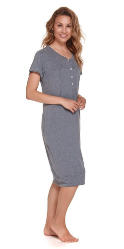 TM.4348 Koszula Nocna ciążowa i do karmienia Doctor Nap - dark grey
