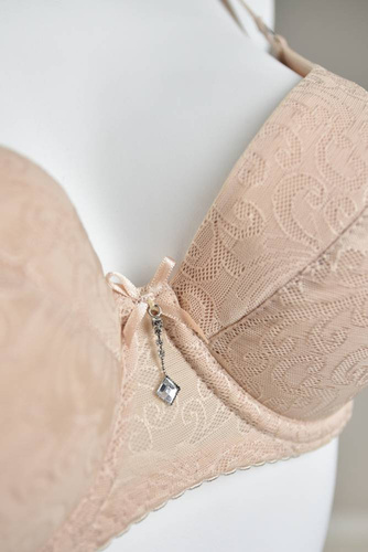 Biustonosz usztywniany full cup 01099 Mila Mediolano beżowy