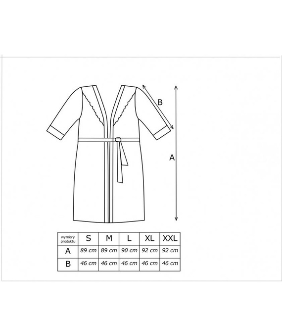 Peniuar damski Mari Donna - ecru