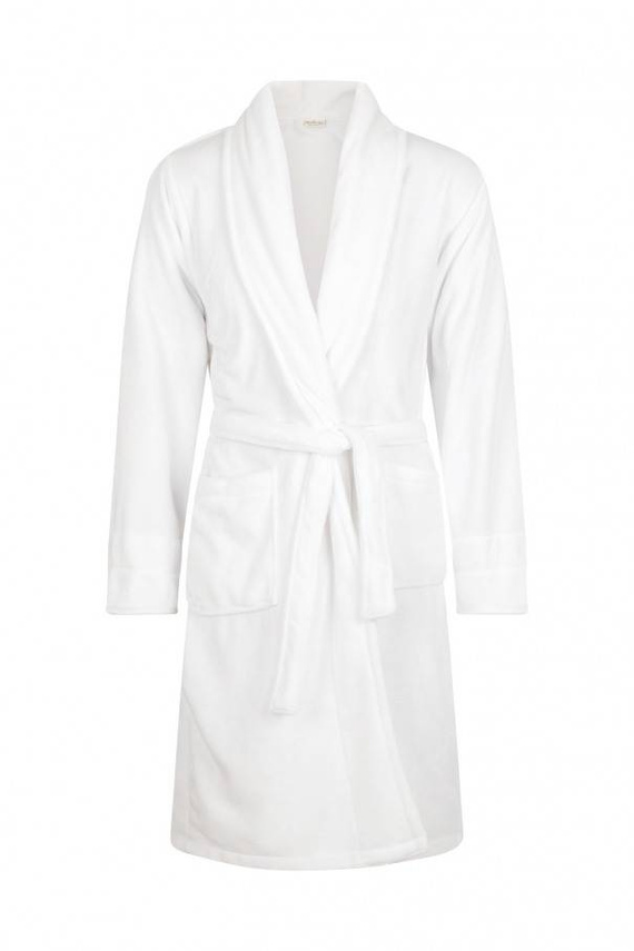 Szlafrok męski Mąż + Korona ByShelly - biały/srebrny