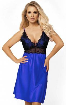 Halka satynowa Fabien DKaren - modrak