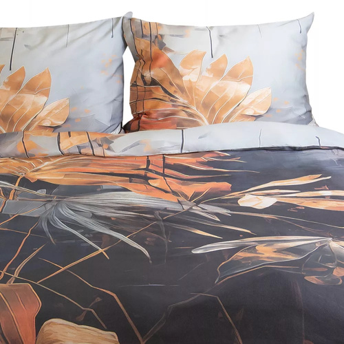Pościel satynowa liście 12402 Darymex satynlove premium