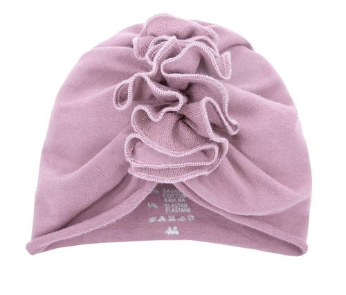 Czapka Turban dla dziewczynki "Simply Comfy" Ewa Klucze szary 