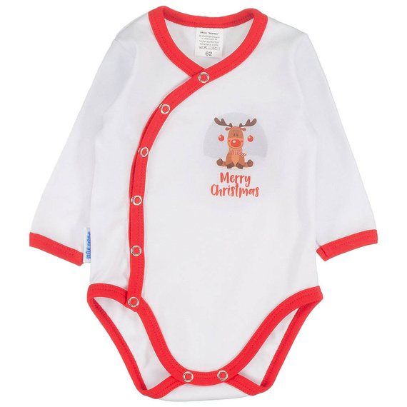 Komplet body z półśpiochem Merry Christmas Martex czerwony