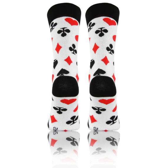 Talia Kart Skarpety długie finest cotton dwie różne Sesto Senso biały