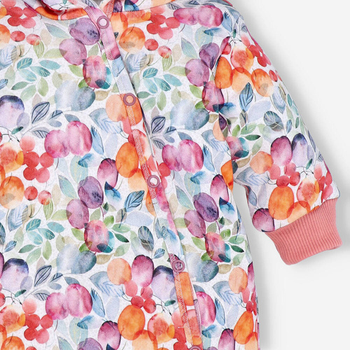 Kombinezon z bawełny organicznej Śliweczki Nini druk