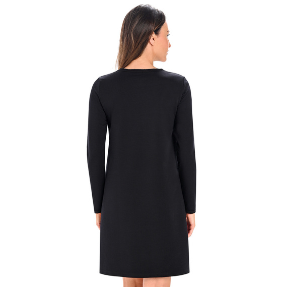 Sukienka z długim rękawem Madelyn Teyli - czarny